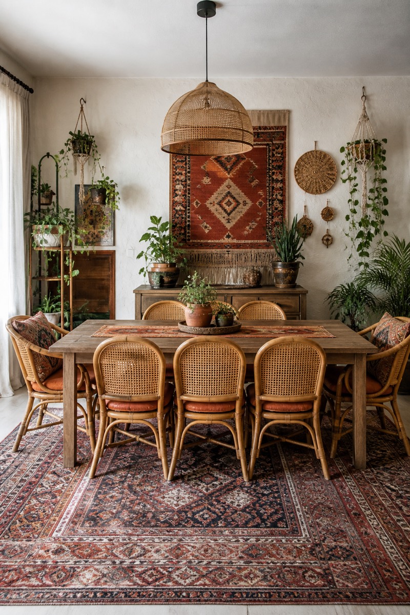 a dining room